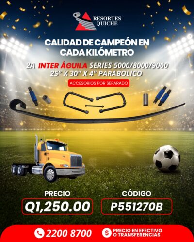 2a INTER AGUILA SERIES 5000/8000/9000 25" X 30" X 4" PARABOLICO