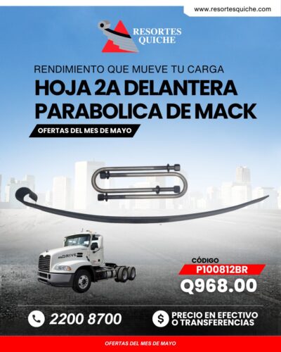 HOJA 2a DELANTERA PARABÓLICA DE MACK VISION