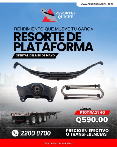 RESORTE DE PLATAFORMA REFORZDO