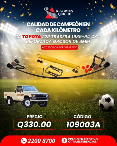 1a TOYOTA 22R TRASERA