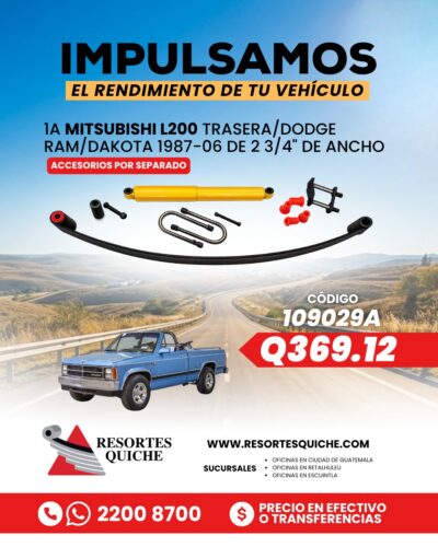 1a MITSUBISHI L200 TRASERA/DODGE RAM/DAKOTA 1987-06 DE 2 3/4" DE ANCHO
