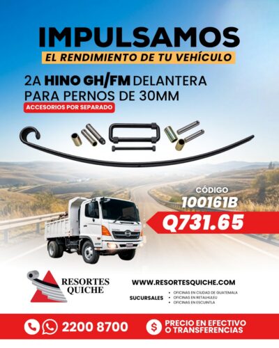 2a HINO GH/FM DELANTERA PARA PERNOS DE 30mm